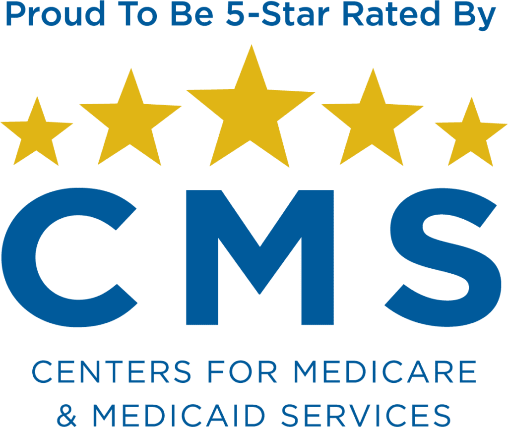 Proud to be 5-star rated by CMS